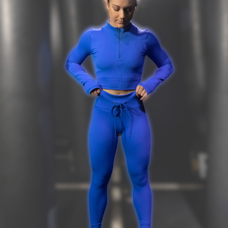 Perrie Two-Piece Set (Half Zip Top & Leggings)