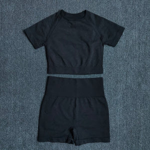 
                
                    Load image into Gallery viewer, Demi Two-Piece Set (T-Shirt &amp;amp; Shorts)
                
            