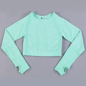Demi Long Sleeve Cropped Top